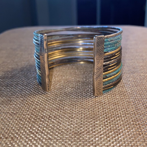 Silpada sterling silver and Patina brass cuff bracelet. - Picture 4 of 4
